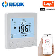 Beok-termostato WiFI para calefacción eléctrica de suelo, controlador de calor, funciona con Alexa y Google Home, Tuya/Smart Life, 220V 2024 - compra barato