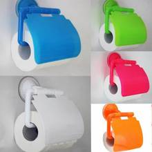 Kitchen Paper Towel Holder Wall Mount Plastic Suction Cup Bathroom Toilet Paper Roll Holder with Cover Bath Accessories 5 Colors 2024 - buy cheap