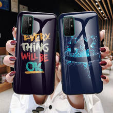 Жесткий чехол-накладка из закаленного стекла для Huawei Honor 30S, Защитные чехлы для Honor View 30 Pro, индивидуальный Чехол 2024 - купить недорого