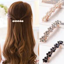 Misanryne grampos de cabelo de strass, estilo coreano, popular, fashion, clipe de cabelo, meninas, cristal, pérola, acessórios de cabelo 2024 - compre barato