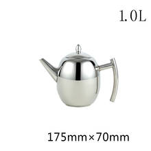 Chaleira de chá em formato de barriga, 1l/304 l, com design portátil, de aço inoxidável, com filtro de água 2024 - compre barato