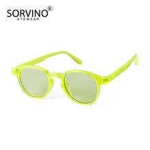 SORVINO 2020 PC Box Round Jelly Ocean Sunglasses Candy Color Women's Lens 90S Clear Sun Glasses Gafas De Sol De Los Hombres 2024 - buy cheap