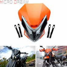 MX Enduro LED Vision Head Lamp Motocross Orange Headlight Fairing for SMR SMC XCW EXC SXF XCF XC SX SX-F XC-W 50 125 250 300 450 2024 - buy cheap