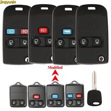 Jingyuqin 10X Modified Remote Car Key Fob Shell For Ford Mustang Focus Lincoln LS Town Car Mercury Grand Marquis Sable 2/3/4 BTN 2024 - buy cheap