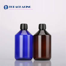 10PCS*500ML Screw Cap Bottle Blue Pastic Makeup Packing Pilfer Proof Cap Refillable Shower Gel Essence Oil Cosmetic Container 2024 - buy cheap