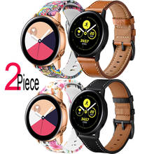 Pulsera para Samsung Galaxy Watch 3, Correa clásica de cuero/silicona, 41mm, 42mm, Active 2, 40mm/44mm, Gear Sport S4 S2 2024 - compra barato