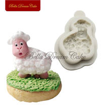Small Sheep Silicone Mold Animals Fondant Sugarcraft Cake Border Moulds Cake Decorating  Tools Chocolate Cupcake Mould Bakeware 2024 - buy cheap