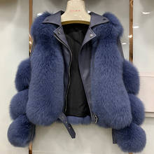 Fashion Real Fox Fur Coats With Genuine Sheepskin Wholesale Natural Fox Fur Jacket Luxury Outwear For Women # 2024 - buy cheap
