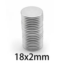 10/20/30/50/100pcs 18x2mm n35 Thin Neodymium circular Magnet Strong 18mmx2mm Powerful rare earth Magnets Permanent Round 18*2mm 2024 - buy cheap