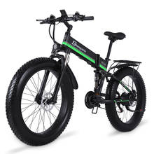 Электрический велосипед 1000 Вт Электрический пляжный велосипед 4,0 с толстыми покрышками электровелосипед 48V мужские горный велосипед Снежный велосипед 26 дюймовый велосипед 2024 - купить недорого