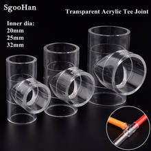 2~5pcs I.D 20~32mm Clear Plexiglass Acrylic Pipe 3 Way Tee Connector Aquarium Fish Tank DIY PMMA Water Supply Tube Tee Joint 2024 - buy cheap