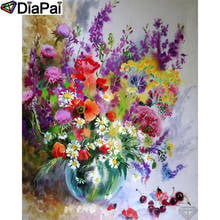 DIAPAI Paint With Diamond Embroidery "Flower landscape" Diamond Painting Full Square Round Picture Of Rhinestone Decor A26948 2024 - buy cheap