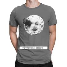 Camiseta de la Luna para hombre, Camisa de algodón puro con cuello redondo, Tops de fiesta Vintage, de talla grande 2024 - compra barato