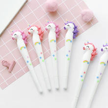 Ellen Brook 1 Pcs Korean Creative Rainbow Unicorn Cute Lovely Gel Pen Stationery Office School Supplies 2024 - buy cheap