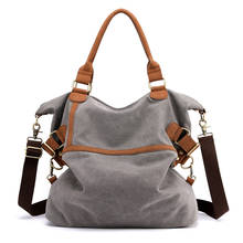 Повседневная холщовая женская сумка через плечо, вместительная сумка для покупок на одно плечо в стиле ретро 2024 - купить недорого