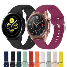 Correa de silicona para Samsung Galaxy Watch 3, correa de silicona de 20mm, 22mm, 41/45mm, Active 2, 40/44mm, Gear S3, hwwei GT 2, Amazfit GTS, GTR2 2024 - compra barato