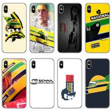 Ayrton Senna racing чехол для телефона задняя крышка для iPhone 11 Pro XS Max XR X 8 7 6 6S Plus 5 5S SE 4S 4 iPod Touch 2024 - купить недорого