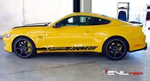 For 1Set/2pcs SIde stripes door vinyl decal sticker FORD MUSTANG custom 2015 2016 2017 2018 GT Car styling 2024 - buy cheap