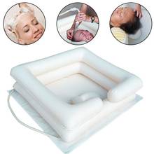 Bandeja de champú en la cama para el cuidado de los ancianos, acondicionador para discapacitados, lavabo inflable portátil de PVC para lavar el cabello con tubo de drenaje 2024 - compra barato