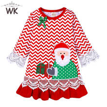 Ropa de Navidad para bebé y niña, traje infantil de encaje de media manga para fiesta de Navidad, vestidos de princesa para niña, 1-6T, 2021 2024 - compra barato