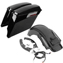 Motocicleta ABS alforjas guardabarros trasero para Harley camino rey carretera deslizamiento Electra Glide Street Glide Ultra 2009-2013 2024 - compra barato