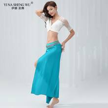 Women Belly Dance Practice Set New Summer Color Blocking Modal Training Outfits Lace Top Skirt 2pcs Indian Oriental Dancing Wear 2024 - buy cheap