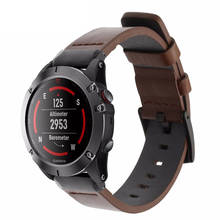 Correa de cuero para reloj inteligente Garmin Fenix 5S 5 5X plus, accesorios de pulsera para Garmin Forerunner 935 945, 20, 22 y 26mm 2024 - compra barato