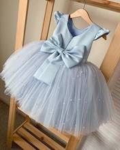 flower girls dress baby girls christening cake dresses for party occasion kids 1 year baby girl birthday 2024 - buy cheap