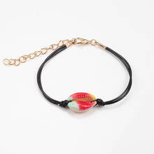 Beach Bohemian SeaShell Charms Bracelet Black Rope Chain Bracelets for Women Men Summer Shell Fashion Jewelry Gifts for Friends 2024 - buy cheap