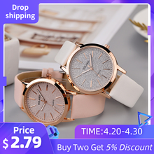 Женские кварцевые аналоговые часы Geneva, модные простые часы из искусственной кожи, подарок для женщин, 2020 2024 - купить недорого
