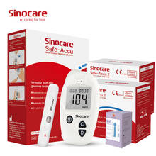 Измеритель уровня сахара в крови Sinocare Safe-Accu, комплект глюкометра, тест-полоски, игольчатые ланцеты, медицинская система контроля диабета 2024 - купить недорого