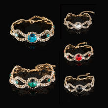 New Popular Rhinestone Crystal Bracelet Female High-End Exquisite Ten Styles Birthday Outdoor Party Fashion Bridal Jewelry Gift 2024 - buy cheap