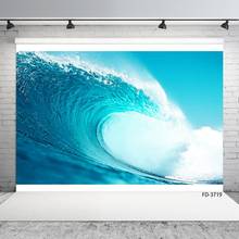 Ocean Big Waves Photography Backgrounds Blue Computer Printed Vinyl Backdrops for Wedding Children Party Photoshoot Photo Studio 2024 - buy cheap