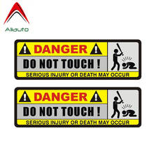 Aliauto 2 X Warning Car Sticker Do Not Touch PVC Decal Accessories for Lada Kia Mazda Mazda 3 Subaru Golf 4 Mini VW,16cm*6cm 2024 - buy cheap