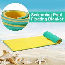 Manta flotante de agua para piscina, almohadilla suave y cómoda para tomar el sol, entretenimiento acuático 2024 - compra barato
