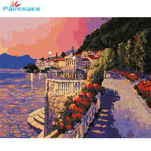 Paintmake Landscape DIY Paint By Numbers  Bridge Drawing Kits Oil Painting On Canvas Unique For Home Decor Art Picture 2024 - buy cheap