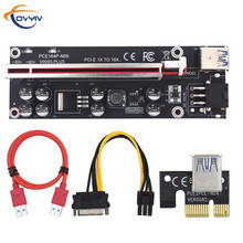 In Stock COVYIV GPU PCIE/PCI-E Riser 009S Plus card PCI E X16 PCI Express 6Pin to SATA 1X 16X USB3.0 Extender LED for Mining 2024 - buy cheap