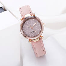 Casual Women Wrist Watch Quartz Romantic Starry Sky Female Watch Leather Rhinestone Designer Ladies Clock Simple Gfit 2024 - buy cheap