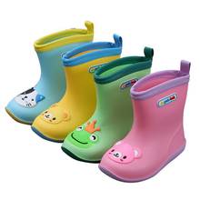 Botas de lluvia para niños y niñas, zapatos de agua de goma antideslizantes e impermeables, para las cuatro estaciones 2024 - compra barato