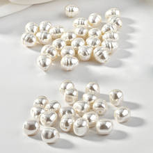 Baroque Imitation Bead Straight Pearl Thread Stone Beads DIY Earring Jewelry Beaded Materials Accessories 6pcs 2024 - buy cheap
