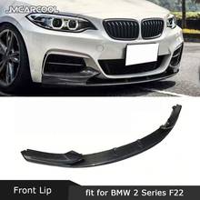 For BMW 2 Series F22 F23 M Sport 2014-2017 Front Lip Chin Spoiler Carbon Fiber/FRP MP Style Head Bumper Shovel Guard 2024 - buy cheap