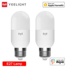 Xiaom Yeelight светодиодный смарт-лампы в виде M2 Bluetooth сетки версия E27 регулируемой яркостью лампы Цвет Температура приложение Управление работать с Homekit MiHome 2024 - купить недорого