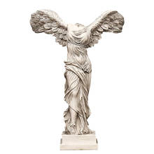 Escultura abstracta de diosa y estatua, adorno de resina, decoración del hogar, figura de diosa de la Victoria, alas de Ángel, modelo en miniatura Artware 2024 - compra barato