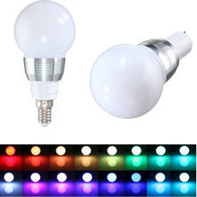 LED Bulb Lamp Dimmable RGB Color Spot Light 85-265V 3W Home decoration with Remote Control E27/E14 Led Lamp 2024 - buy cheap