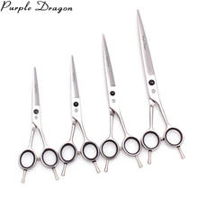 Dog Grooming Scissors 5.5" 6" 7" 8" Purple Dragon Stainless Cat Straight Scissors Professional Pet Scissors Animal Shears Z1027 2024 - buy cheap