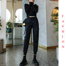 EACHIN Fashion Women Harem Pants Casual Loose Cargo Pants Female High Waist Ankle Length Joggers Winter Streetwear Sport Trouser 2024 - buy cheap