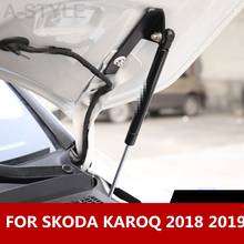 For SKODA KAROQ 2018 2019 front hood Engine cover Hydraulic rod Strut spring shock Bars bracket Auto Accessories  decoration 2024 - buy cheap