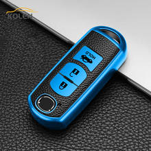 Leather TPU Car Smart Key Cover Case Fob For Mazda 2 3 5 6 7 CX-3 CX-4 CX-5 CX-7 CX-9 Axela Atenza Key Protector Holder Shell 2024 - buy cheap