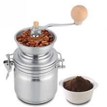 Household Stainless Steel and Ceramic Portable Coffee Grinder Grain Hand Crank Manual Handmade Kitchen Tool High Quality Sturdy 2024 - buy cheap