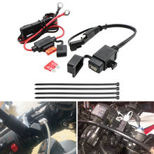 ROAOPP-Adaptador de Cable de cargador para motocicleta, fuente de alimentación de fusible en línea de 12V, impermeable, SAE a USB, teléfono, GPS, MP4 2024 - compra barato